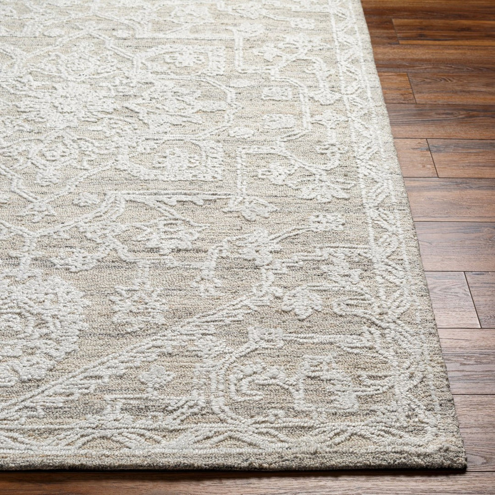 Livabliss Piazza Hand Tufted Geometric Area Rug Artisan Crafted with Recycled Pet Yarn White, Beige 2' x 3' PZZ2304-23