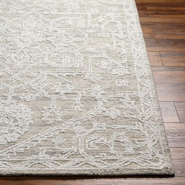 Livabliss Piazza Hand Tufted Geometric Area Rug Artisan Crafted with Recycled Pet Yarn White, Beige 2' x 3' PZZ2304-23