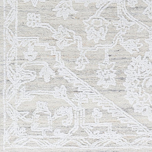 Livabliss Piazza Hand Tufted Geometric Area Rug Artisan Crafted with Recycled Pet Yarn White, Beige 2' x 3' PZZ2304-23