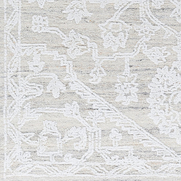 Livabliss Piazza Hand Tufted Geometric Area Rug Artisan Crafted with Recycled Pet Yarn White, Beige 2' x 3' PZZ2304-23