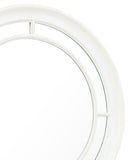 Higgins Street Round Mirror Brown with Fresh Milk Finish P349111 Pulaski Furniture