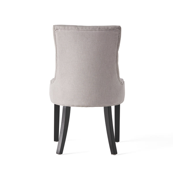 English Elm Cheney Tufted Upholstered Dining Chair Set with Solid Wood Legs for Modern Rooms 54181.00FLGY