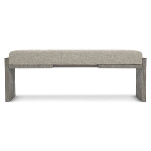 Bernhardt Bernhardt Foundations Bench — 54" Modern-Rustic Acacia In Dark Shale With Woven Cushion, Versatile Seating 306508