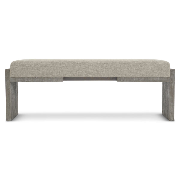 Bernhardt Bernhardt Foundations Bench — 54" Modern-Rustic Acacia In Dark Shale With Woven Cushion, Versatile Seating 306508