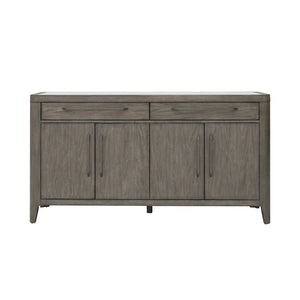 Scott Living Home Griffith Four Door Two Drawer Buffet Gray with Light Wood Finish P367DJ302 Pulaski Furniture