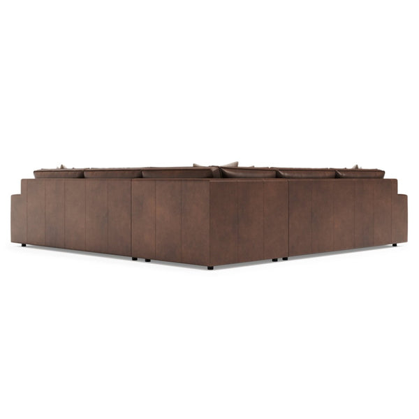 Bernhardt Bernhardt Nest Deep Seat Leather Sectional for Contemporary Family Room Comfort K2239