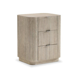 Bernhardt Bernhardt Lucerne Wire-brushed Oak Bedside Chest with Usb Charging and Soft-close Drawers 23.5" W x 19.75" D x 29" H 393229
