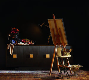 Bernhardt Bernhardt Boulevard Buffet With Walnut Veneer, Mid-Century Lines, Brass Pulls & Ample Storage 340132