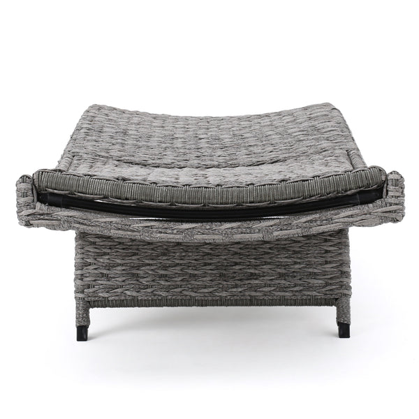English Elm Christopher Knight Home® - Crete Wicker Chaise Lounge - Stylish, Adjustable Outdoor Seating For Patios, Pools & Coastal Retreats 58997.00MP2