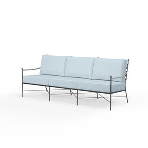 Provence Sofa in Canvas Skyline w/ Self Welt SW3201-23-14091 Sunset West