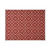 Christopher Knight Home® - Noble House - Tallevast Outdoor 7'10" X 10' Trellis Area Rug, Red and Ivory