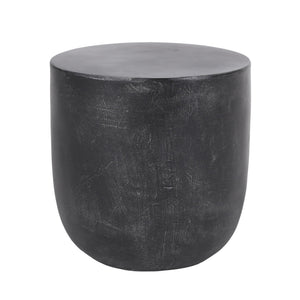 English Elm Outdoor Seamless Concrete Barrel Side Table for Patio Lounge and Indoor Accent Use 73448.00