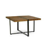 Christopher Knight Home® - Noble House - - Handmade Mango Wood And Iron Square Coffee Table