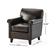 Christopher Knight Home® - Noble House - Leeds Classic Brown Bonded Leather Club Chair