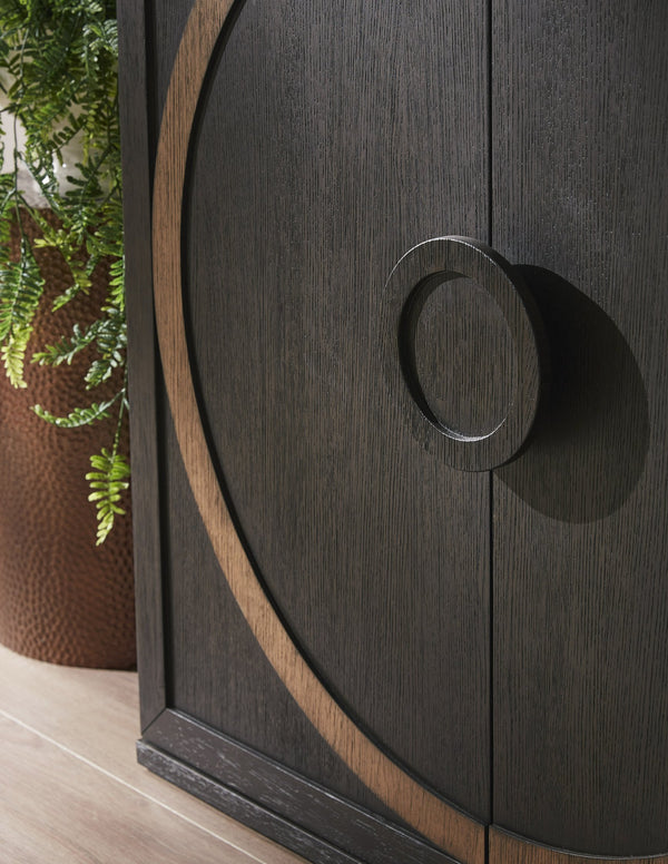 Pulaski Furniture 2-door Accent Chest With Adjustable Shelves & Elegant Design - Stylish Storage For Modern Spaces Black Quartered Oak Veneer P301795-pulaski