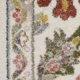 Nourison Juniper JPR03 Machine Made Power-loomed Narrow Border Indoor Only Bohemian  Rug Ivory,Multi, Ivory Multicolor 100% Polypropylene 99446803955