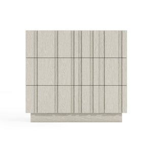 Bernhardt Bernhardt Tempo 3-Drawer Nightstand In Larza Wire‑Brushed Oak — Rustic‑Modern, Usb Charging, Plinth Base 346234