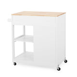 Christopher Knight Home® - Noble House - Telfair Kitchen Cart with Wheels