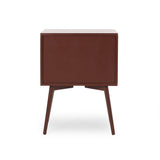 Christopher Knight Home® - Noble House - Burnett Mid-Century Modern Side Table, Brown and White