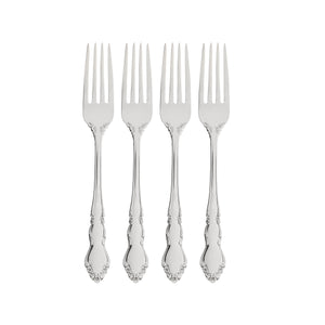 Lenox Oneida Dover Fine Flatware Dinner Forks, Set of 4 Metallic, STAINLESS METAL 2766004G