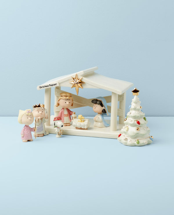 Lenox Peanuts The Christmas Pageant & Creche 8-Piece Set Multi, NO COLOR PORCELAIN 895265