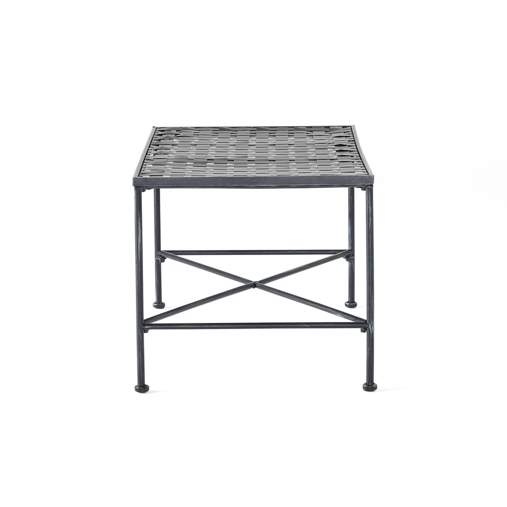 English Elm Christopher Knight Home® - LUNA Modern Black Iron Coffee Table, Powder-Coated Durable Frame, 36.75"W x 20.75"D x 18"H Stylish 57639.00