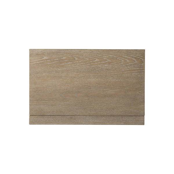 Bernhardt Bernhardt Aventura Nightstand With Soft-Close Drawers, Usb Charging, White Oak Grain, 28"W 318226