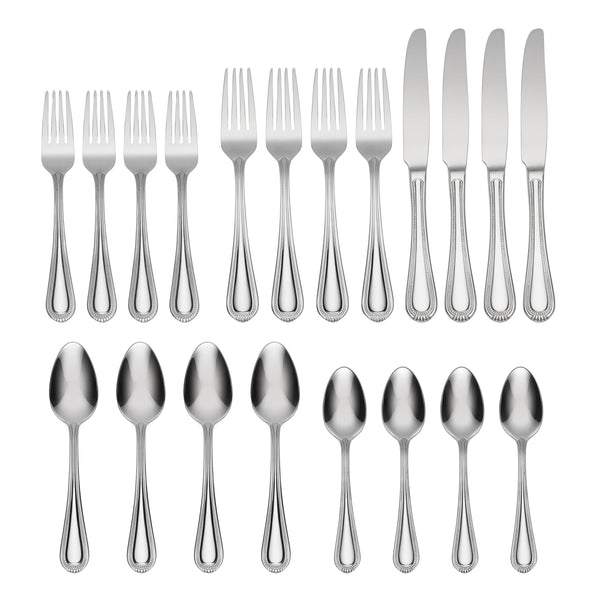 Lenox Oneida Countess 20 Piece Everyday Flatware Set, Service for 4 Metallic, STAINLESS METAL B014020AL20