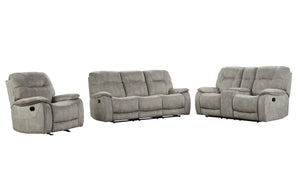 Parker House Parker Living Cooper - Shadow Natural Manual Reclining Sofa Loveseat and Recliner Shadow Natural 100% Polyester (S) MCOO-321-SNA