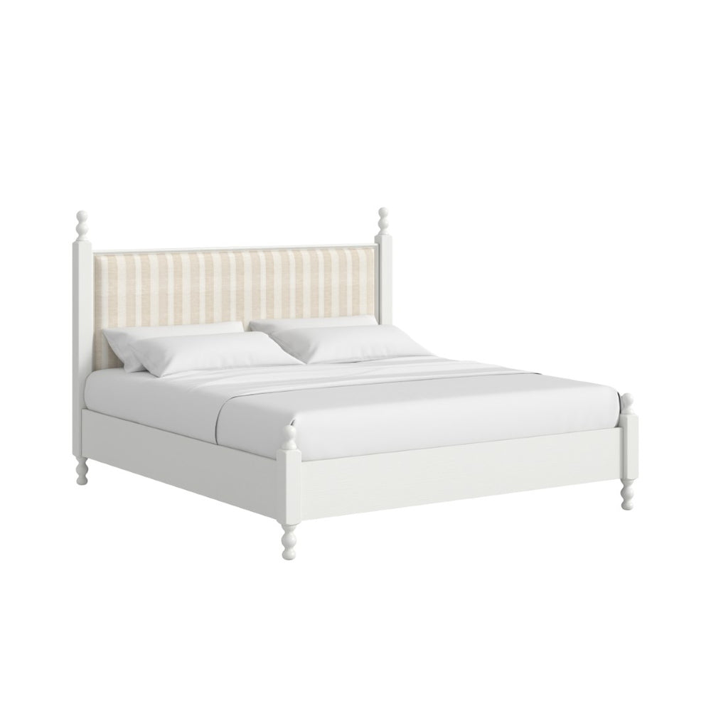 A.R.T. Furniture Haven Canopy Bed with Vintage Spindle Design – Elegant Focal Point for Cottage and Coastal Interiors 339135-2367FB