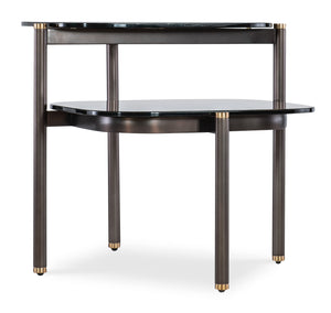 Grayson Tiered Side Table M38-80113-00 Black; Gold Hooker Furniture