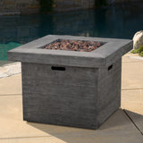 Christopher Knight Home® Anchorage 32'' Wood Square Mgo Fire Pit Grey - 40,000 Btu