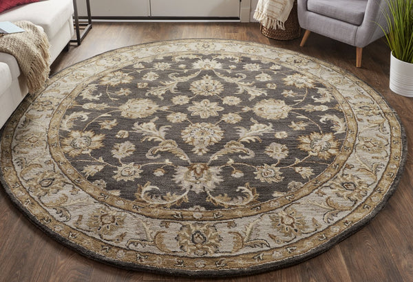 Feizy Rugs Eaton Hand-tufted Wool Oriental Rug - Timeless Persian Design For Elegant Home Décor And Style Blue,Gray,Taupe Wool 6548397fchl000n80