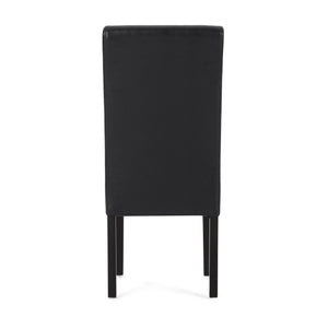 English Elm Pertica Upholstered Dining Chair Set of 2 with T-stitch Detail for Modern 38541.00PUMDNT