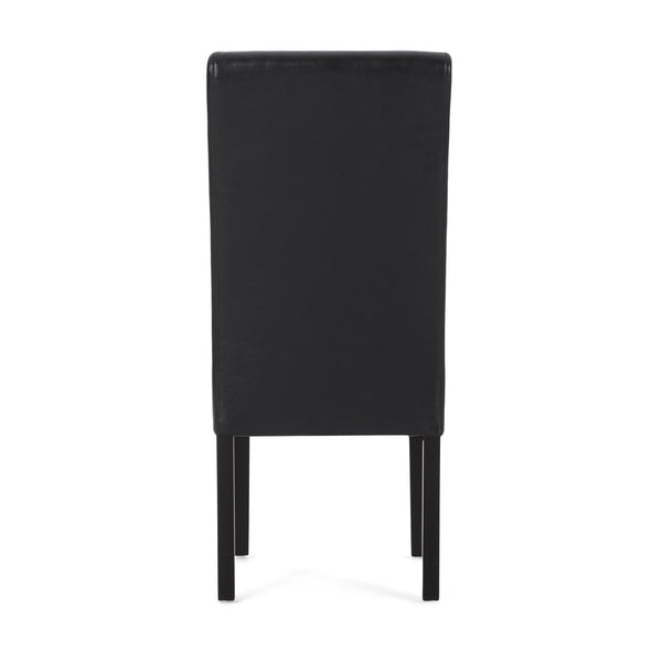 English Elm Pertica Upholstered Dining Chair Set of 2 with T-stitch Detail for Modern 38541.00PUMDNT