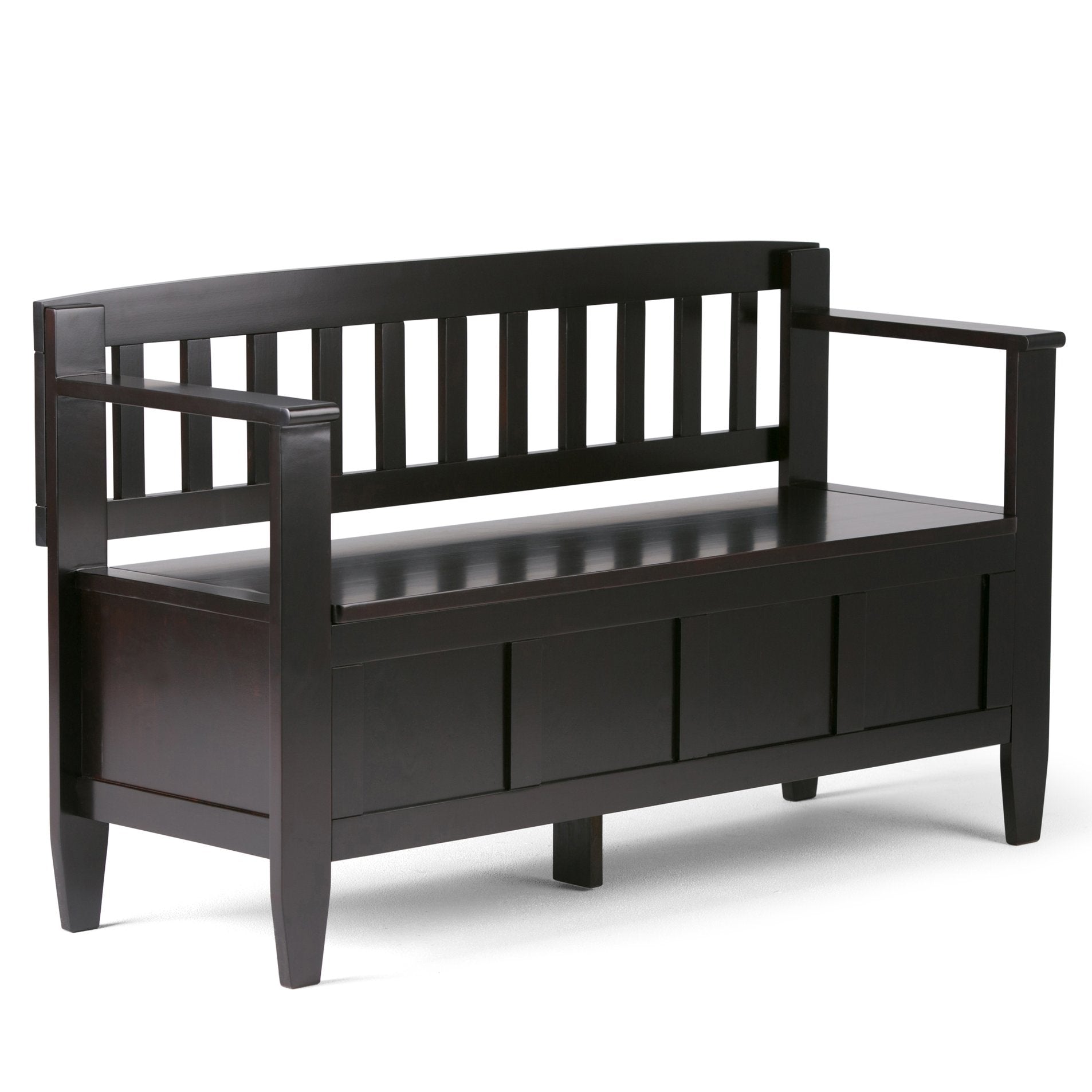 English Elm Brooklyn Entryway Storage Bench - Thumbnail 2