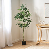 Christopher Knight Home® - Noble House - Monadnock 5' X 2.5' Artificial Money Tree, Green