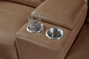 Parker House Parker Living Momentum - Ultimate Zero Gravity Power Recliner With Massage & Heat Features Tan 70% Polyester,30% Pu (W) Mmtm#860s-cshw