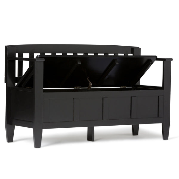 English Elm Brooklyn Stylish Entryway Storage Bench With Solid Wood, Spacious Compartments & Modern Design B136P158121