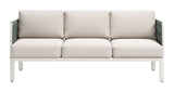 Bridgehampton Sofa White 704045 Zuo Modern