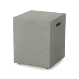 Christopher Knight Home® - Noble House - Aidan Outdoor Lightweight Concrete Tank Holder Side Table