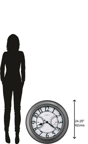 Hekman Furniture 625668 Tawney Outdoor Wall Clock - Elegant Weather-resistant Design With Temperature & Humidity Display  Tawney Outdoor Wall Clock 625668