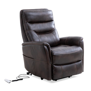 Parker House Parker Living Gemini - Truffle Power Lift Recliner with Articulating Headrest Truffle 90% Polyester, 10% PU (W) MGEM#812LIFT-TRU