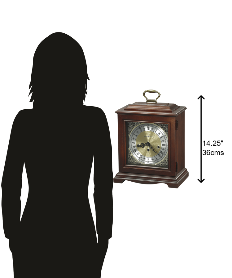 Hekman Furniture 612437 Exquisite Graham Bracket Mantel Clock With Westminster Chime – Crafted In Windsor Cherry Finish Windsor Cherry Graham Bracket Mantel Clock 612437