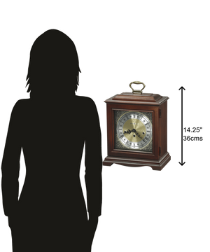 Hekman Furniture 612437 Exquisite Graham Bracket Mantel Clock With Westminster Chime – Crafted In Windsor Cherry Finish Windsor Cherry Graham Bracket Mantel Clock 612437