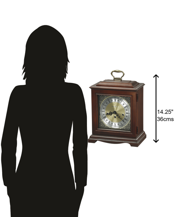 Hekman Furniture 612437 Exquisite Graham Bracket Mantel Clock With Westminster Chime – Crafted In Windsor Cherry Finish Windsor Cherry Graham Bracket Mantel Clock 612437