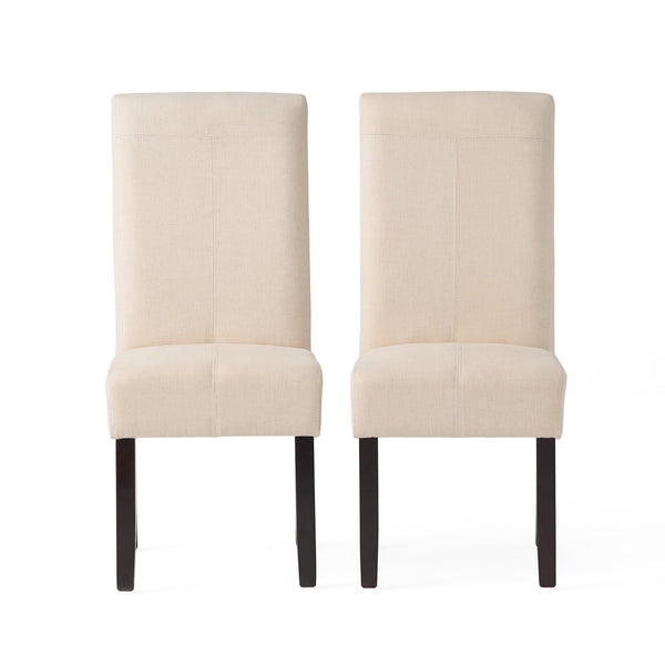 English Elm Pertica Upholstered Dining Chair Set of 2 with T-stitch Detail for Modern 38541.00