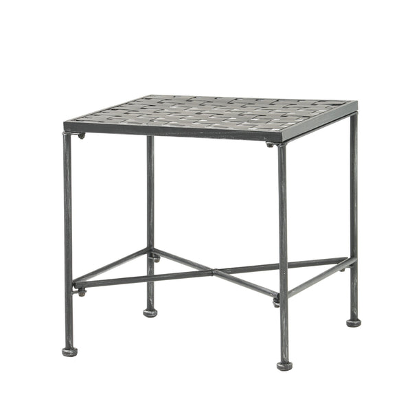 English Elm Christopher Knight Home® - LUNA Black Iron End Table – Powder-Coated Modern Accent Table 16.75"W x 16"H, Durable Stylish Decor 57637.00