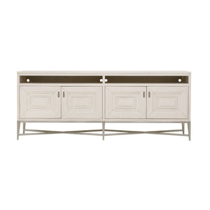 Ashby Place 4-Door Server with Open Shelves Natural with Reflection Gray Finish P359306 Pulaski Furniture