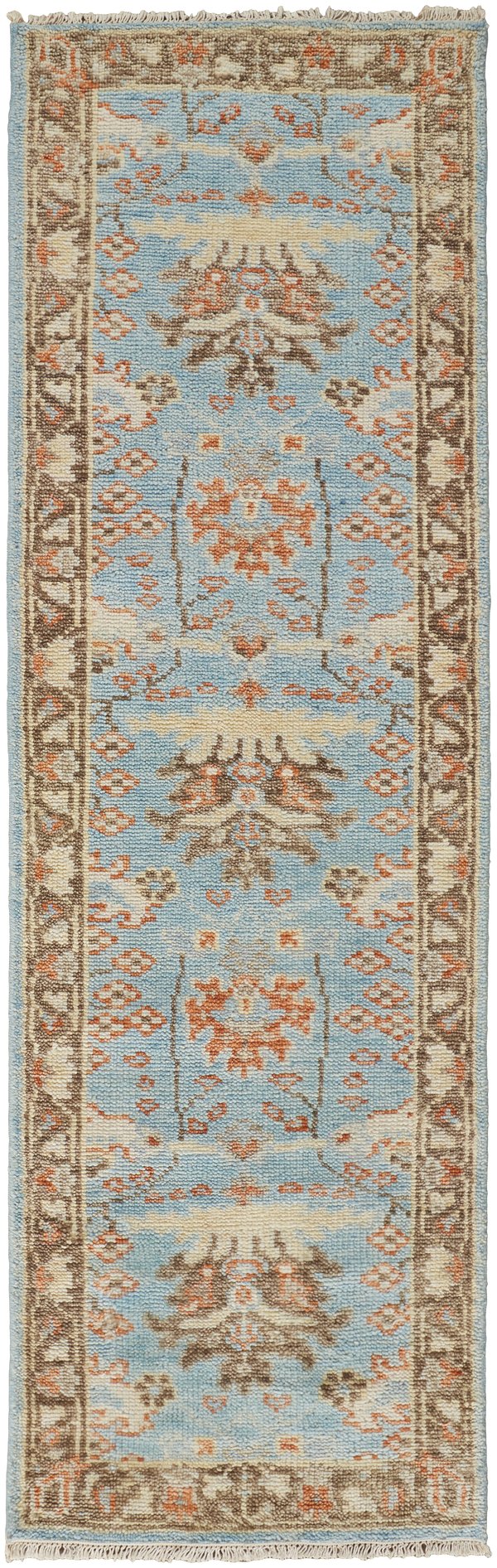 Feizy Rugs Beall Hand-knotted Wool Rug: Arts And Crafts Inspired Design With Vibrant Colors And Timeless Charm Blue,Brown Wool Bea6710fblubrni68